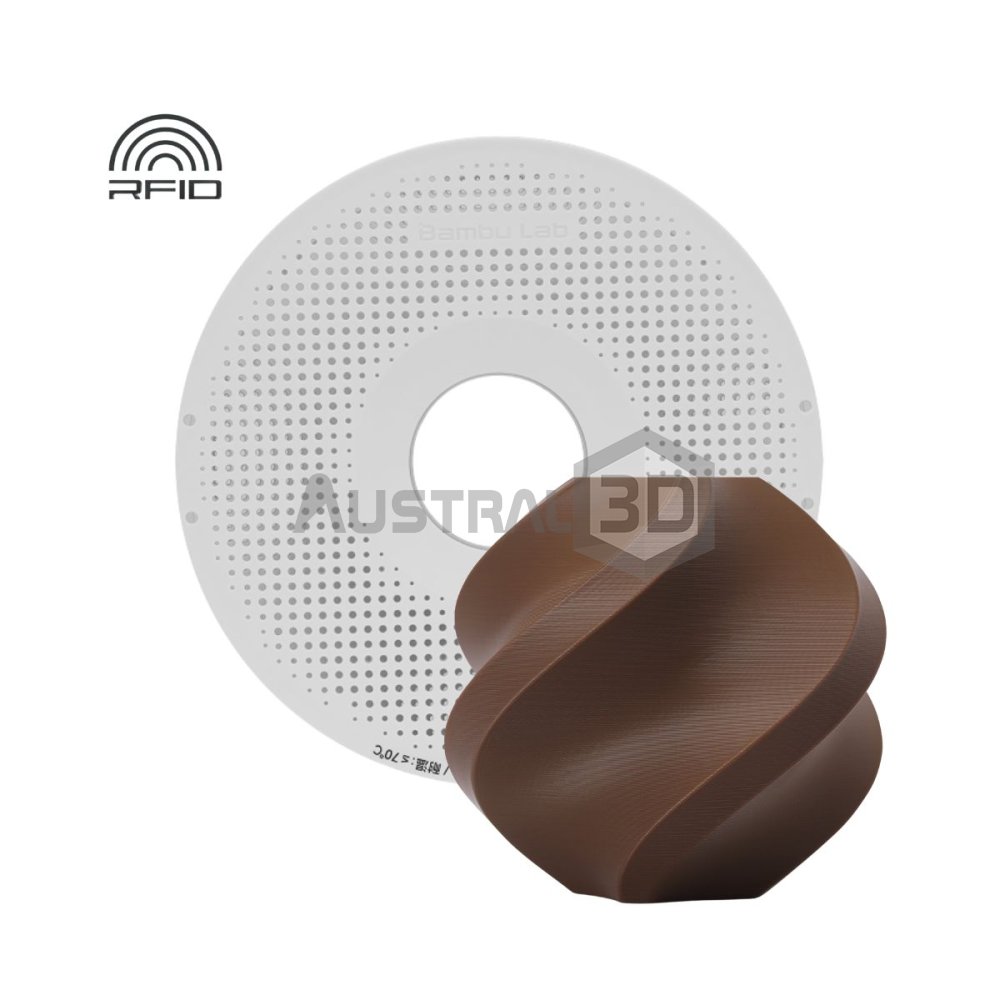Filamento 3D PLA basic BAMBULAB 1.75Mm 1Kg MARRON COCAO