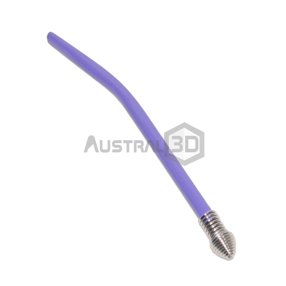 Bombilla aluminio pintado violeta