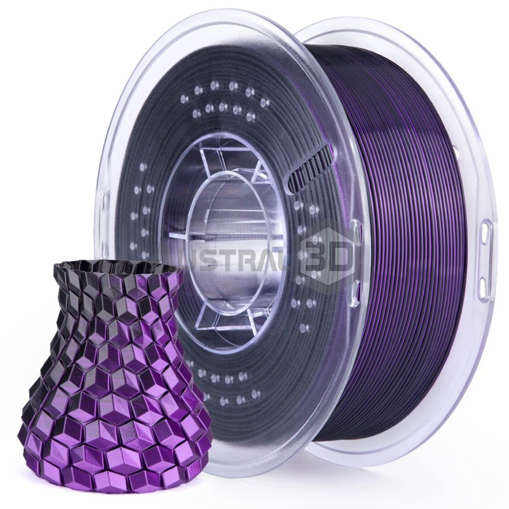 Filamento 3D ELEGOO PLA SILK 1.75mm 1kg NEGRO VIOLETA