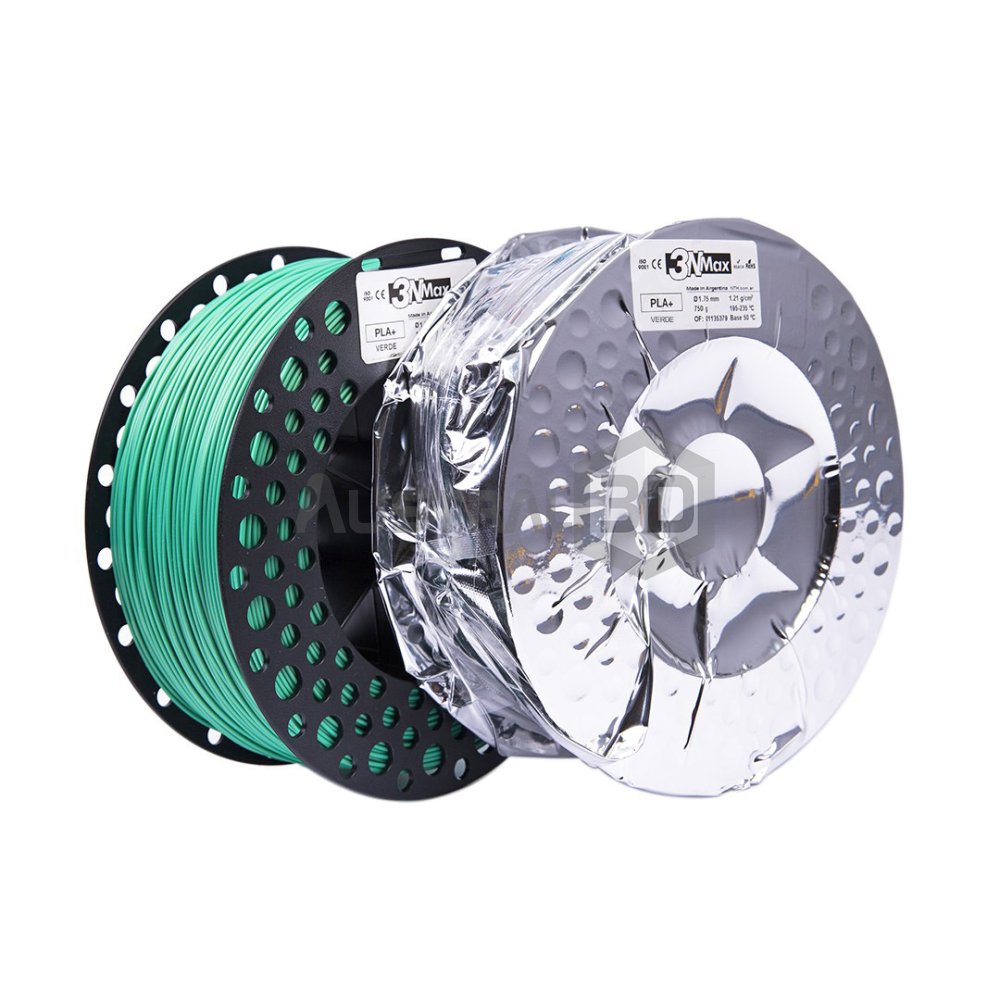 Filamento 3D PLA+ 1.75mm 3nMax SE 750g VERDE