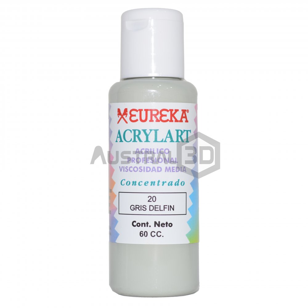 Acrílico Eureka 60cc Gris Delfin