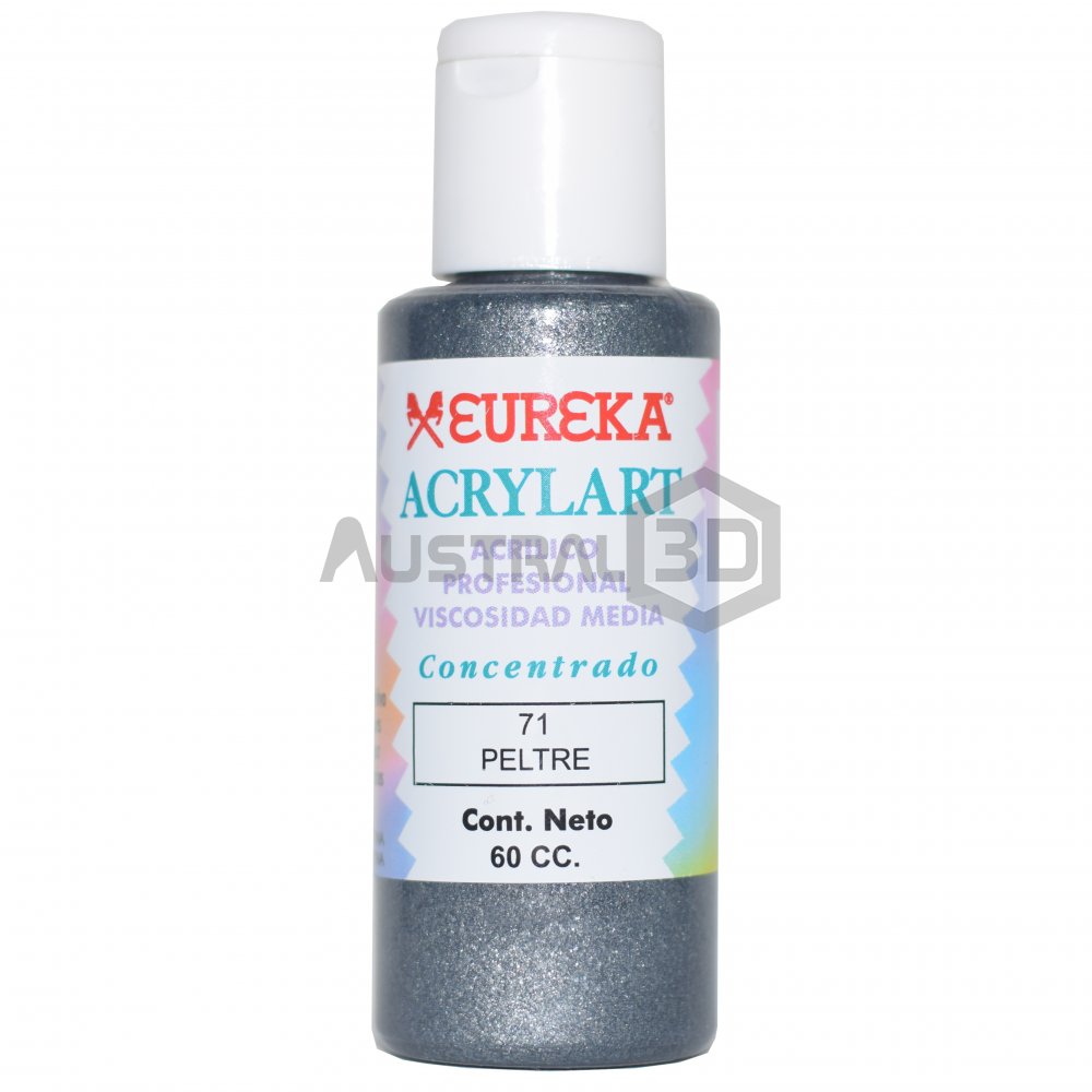Acrílico Eureka 60cc Peltre