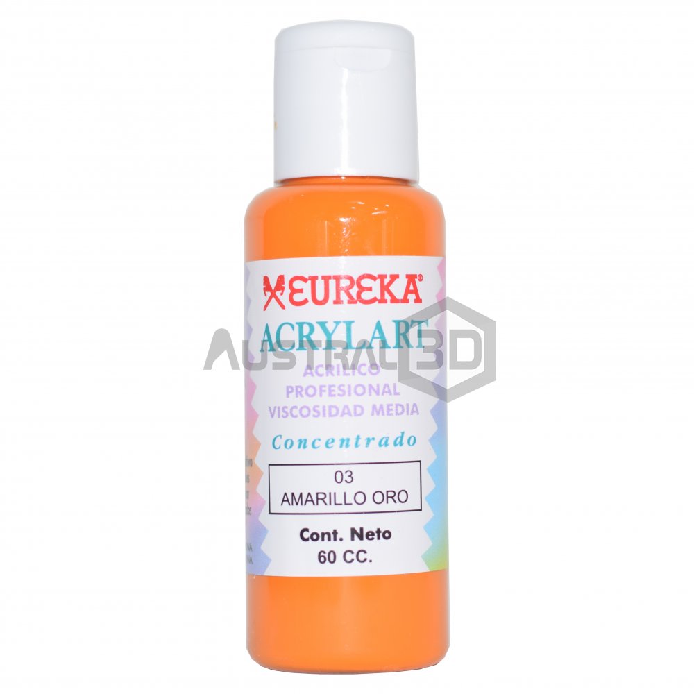 Acrílico Eureka 60cc Amarillo Oro 