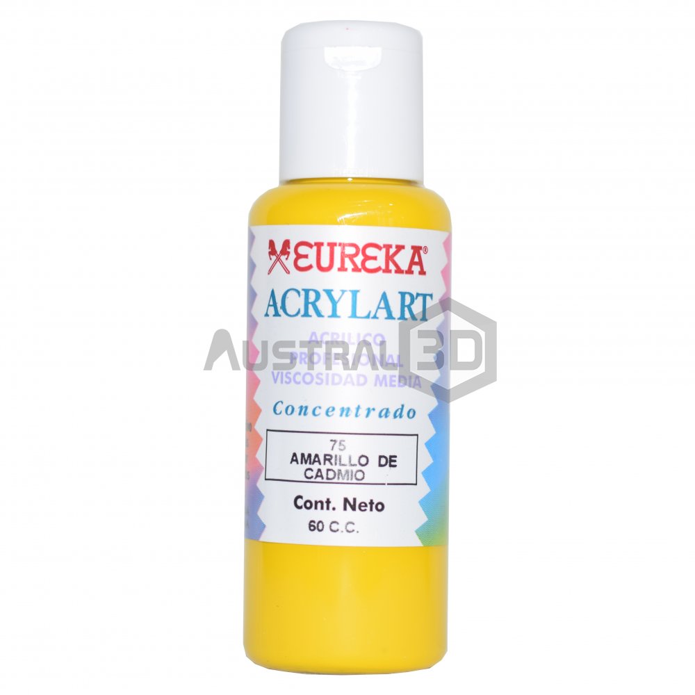 Acrílico Eureka 60cc Amarillo de Cadmio