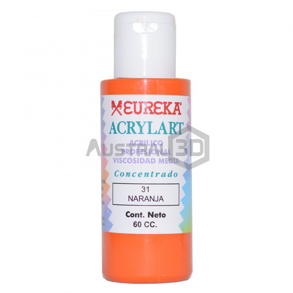 Acrílico Eureka 60cc Naranja