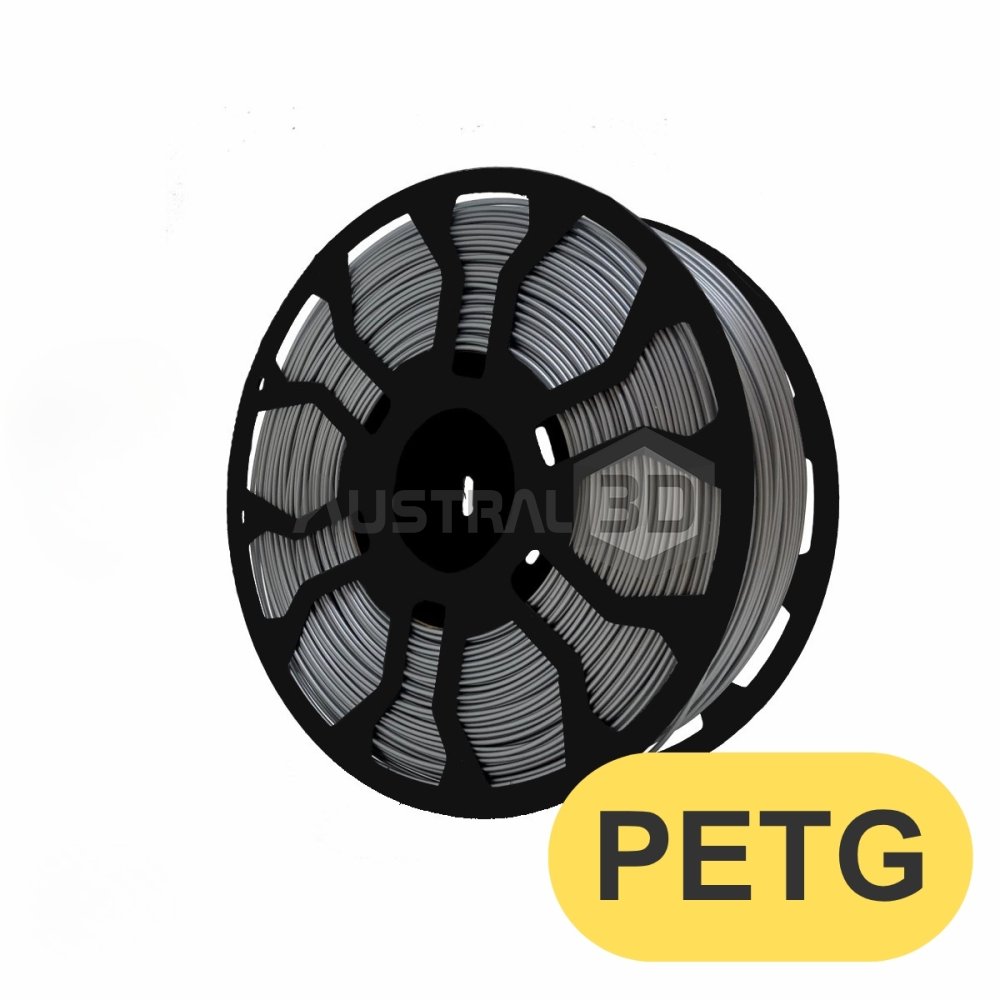 Filamento 3D ECOFILA PETG 1.75 Hellbot PLATEADO