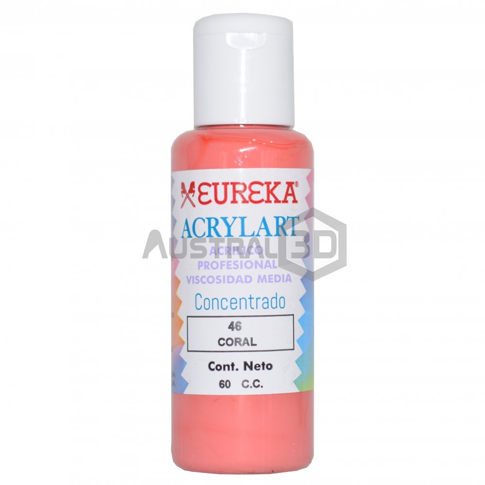 Acrílico Eureka 60cc Coral