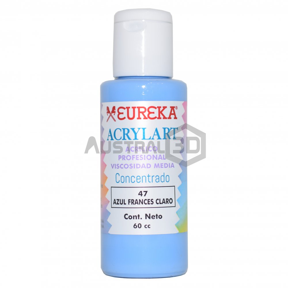 Acrílico Eureka 60cc Azul Francés Claro