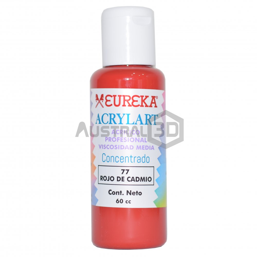 Acrílico Eureka 60cc Rojo de Cadmio