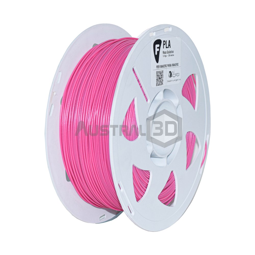 Filamento 3D PLA Filar 1.75Mm 1Kg ROSA GALACTICO (con brillitos)