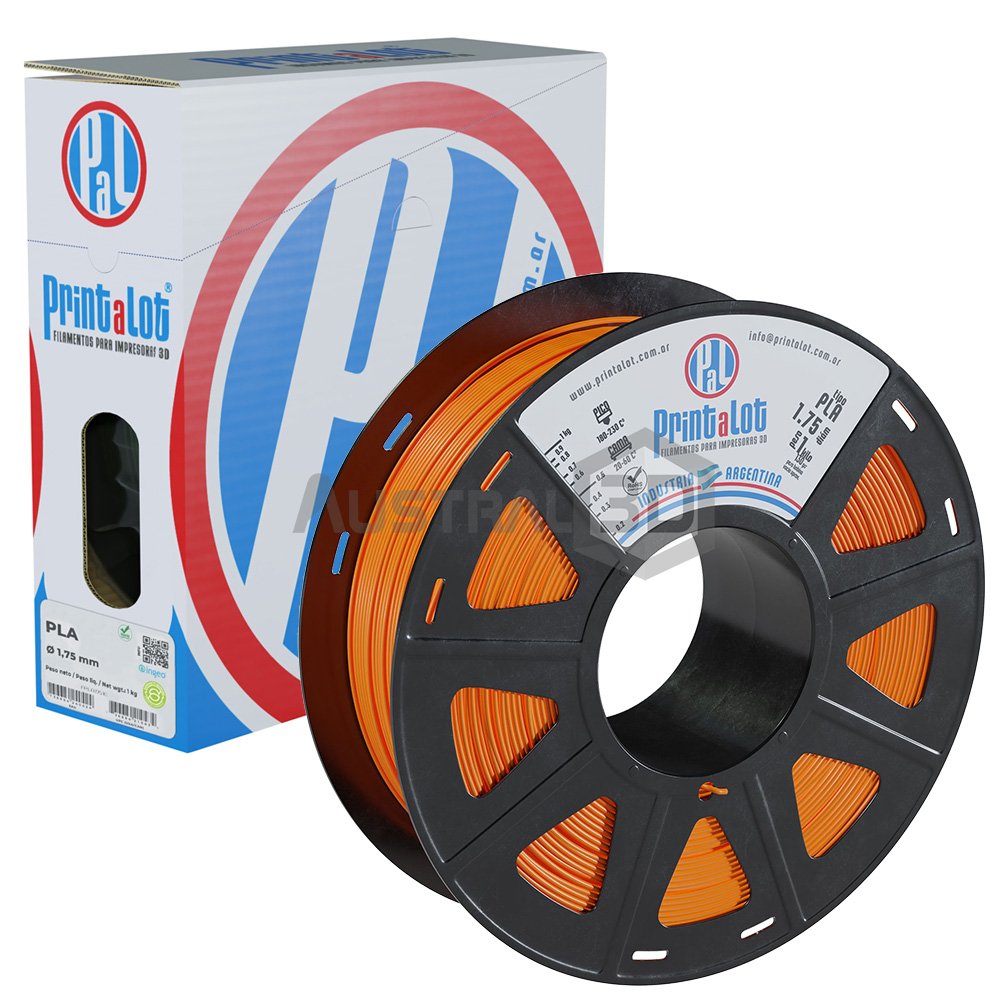 Filamento 3D Printalot 1.75mm 1kg PLA NARANJA