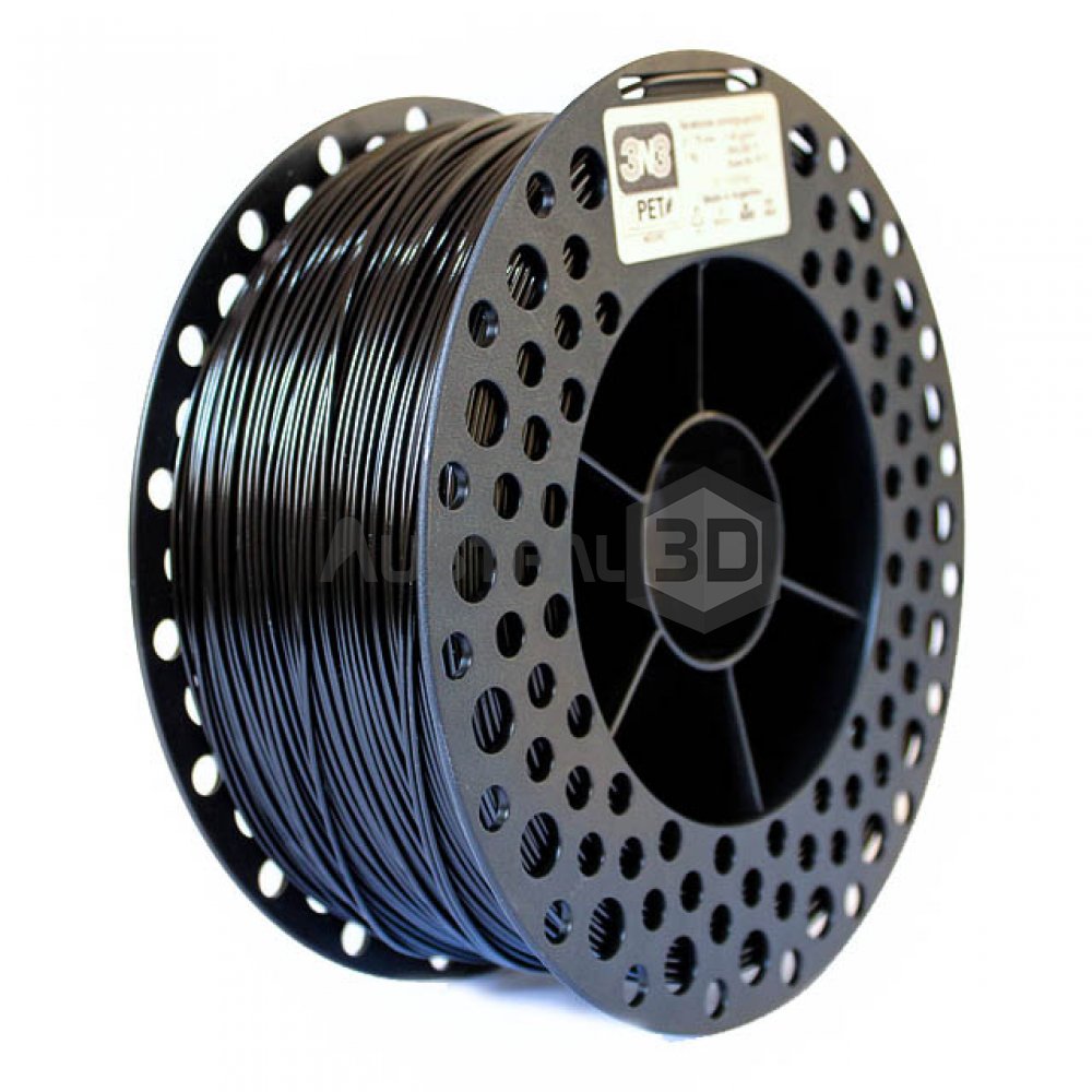 Filamento EPET 1kg 3n3 1.75mm NEGRO