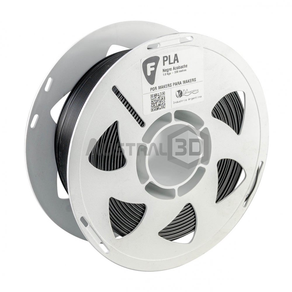 Filamento 3D PLA Filar 1.75Mm 1Kg NEGRO AZABACHE