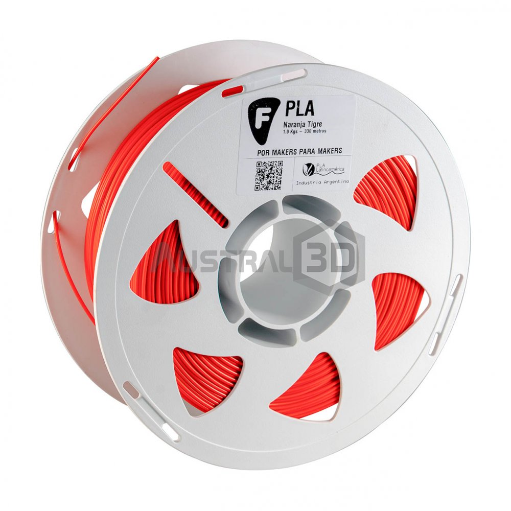 Filamento 3D PLA Filar 1.75Mm 1Kg NARANJA TIGRE