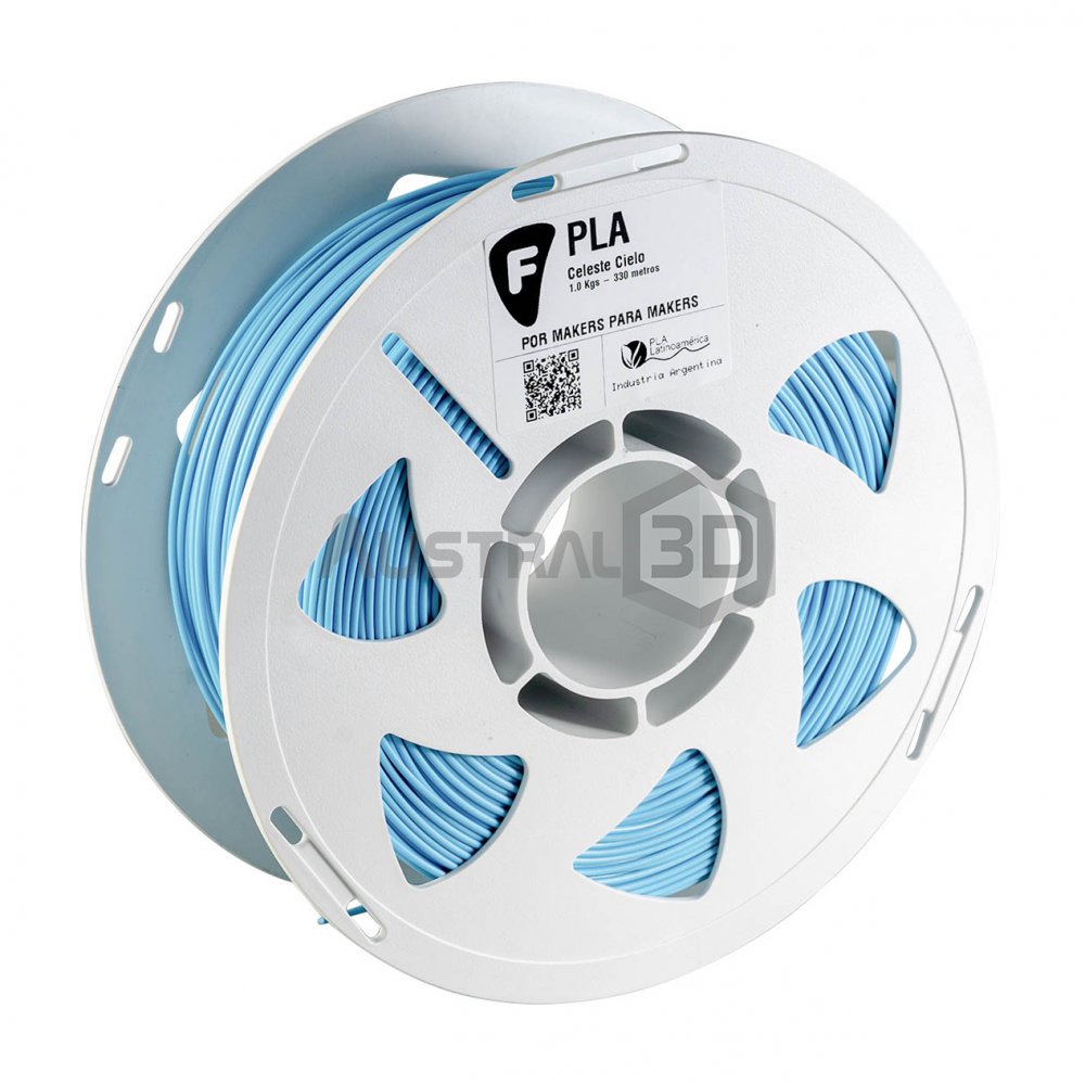 Filamento 3D PLA Filar 1.75Mm 1Kg CELESTE CIELO