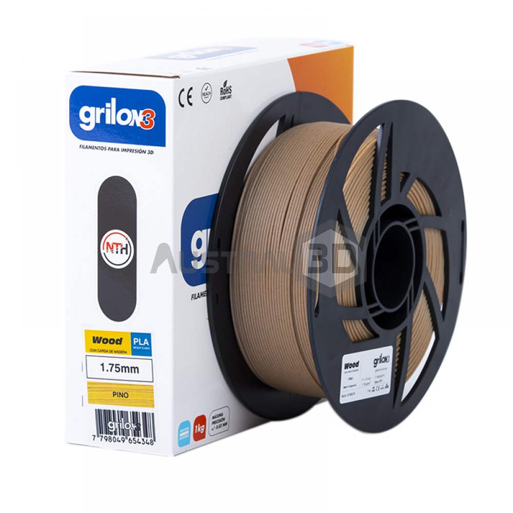 Filamento Wood Pla Madera Grilon3 1kg 1.75mm PINO