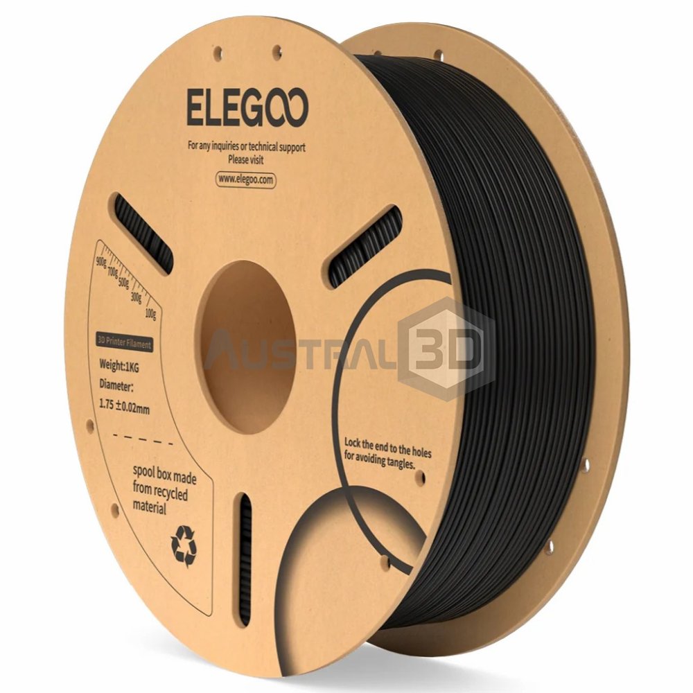 Filamento 3D ELEGOO PLA 1kg 1.75mm NEGRO
