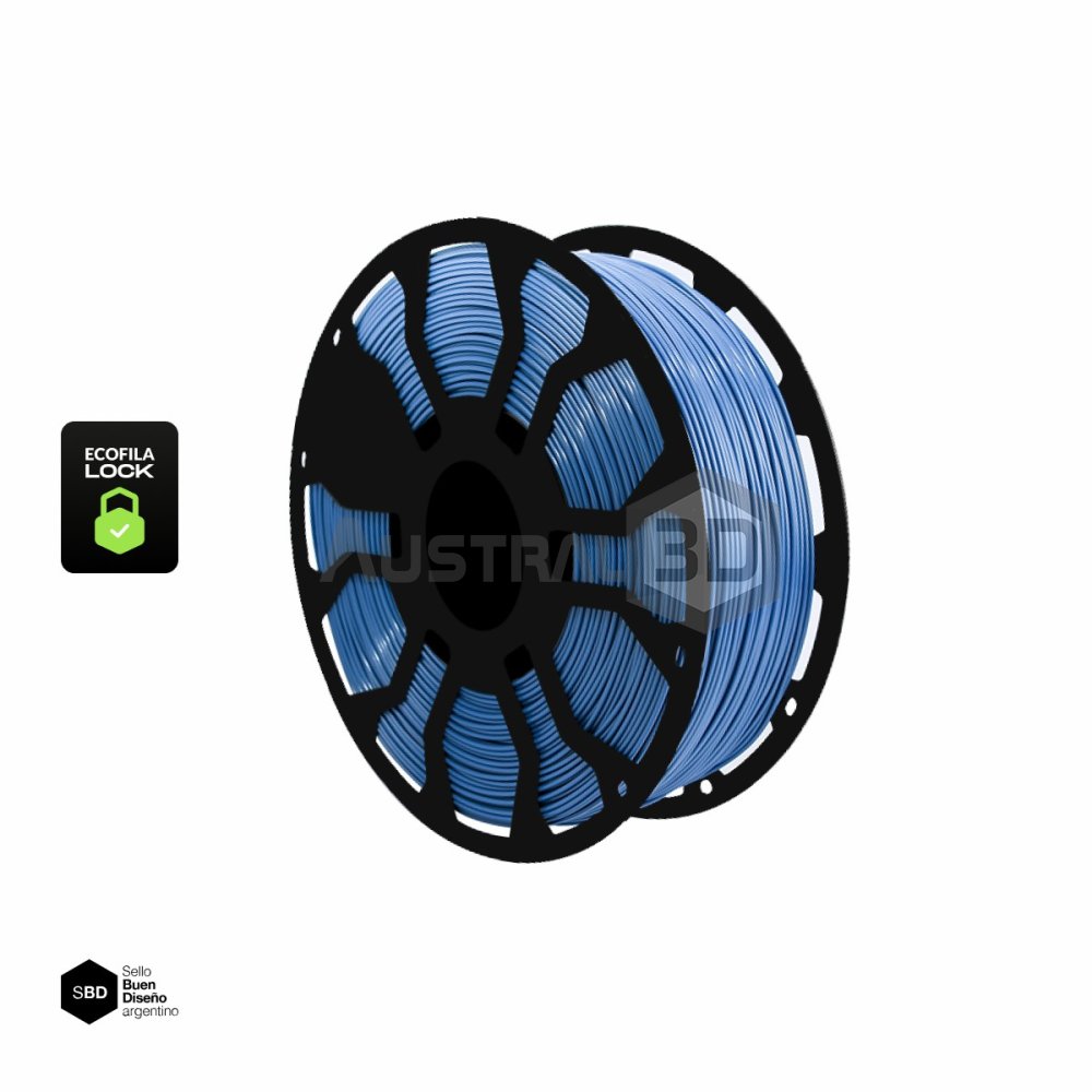 Filamento 3D ECOFILA LOCK PLA 1.75 Hellbot 1kg COBALTO