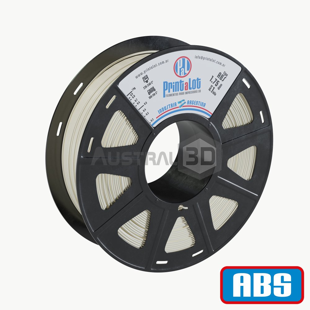 Filamento 3D Printalot 1.75mm 1kg ABS NATURAL