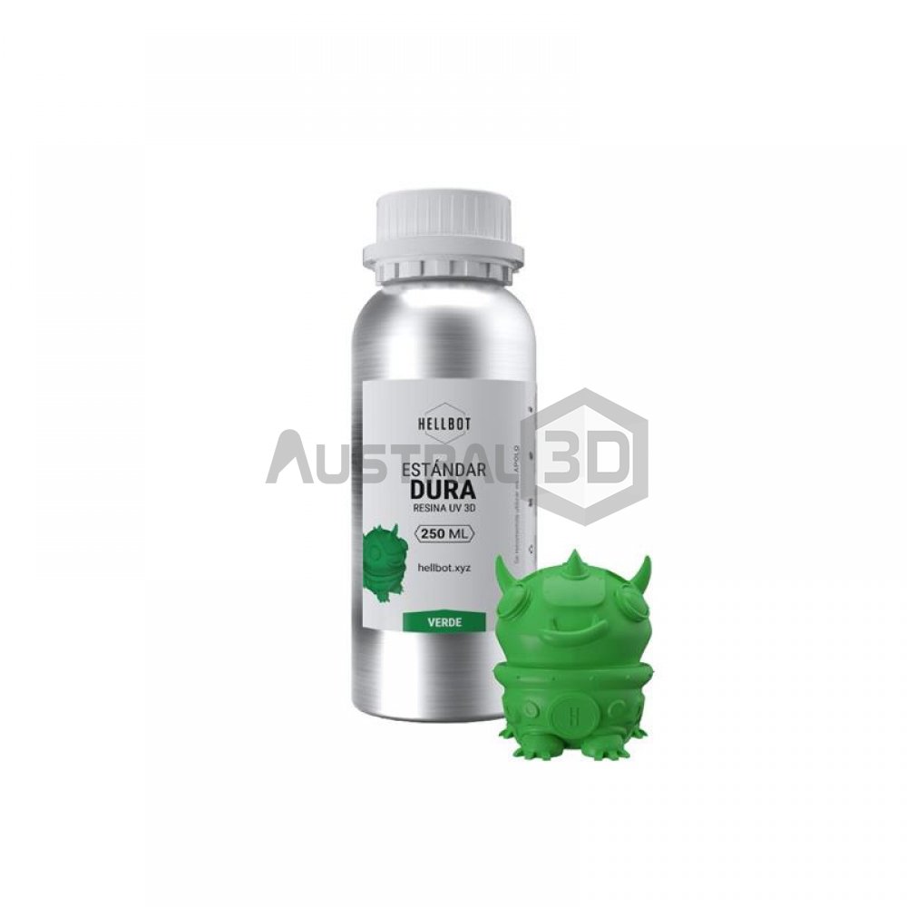 Resina Hellbot Dura verde 250ml