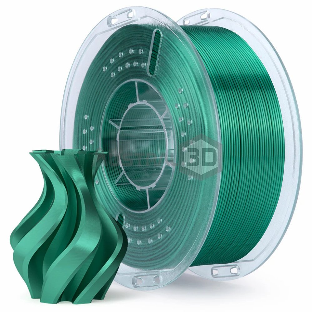 Filamento 3D ELEGOO PLA SILK 1.75mm 1kg VERDE ACEBO