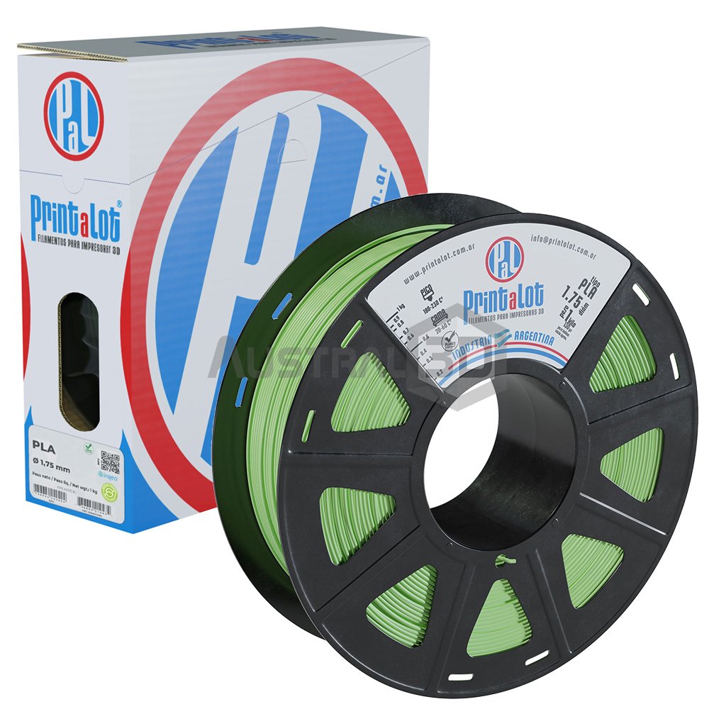 Filamento 3D Printalot 1.75mm 1kg PLA VERDE MANZANA