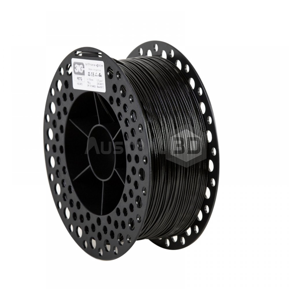 Filamento 3D 3n3 PETG NEGRO 1.75mm 1kg
