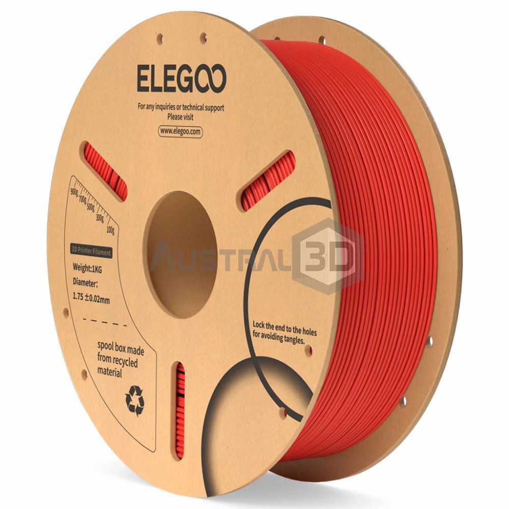 Filamento 3D ELEGOO PLA 1kg 1.75mm ROJO
