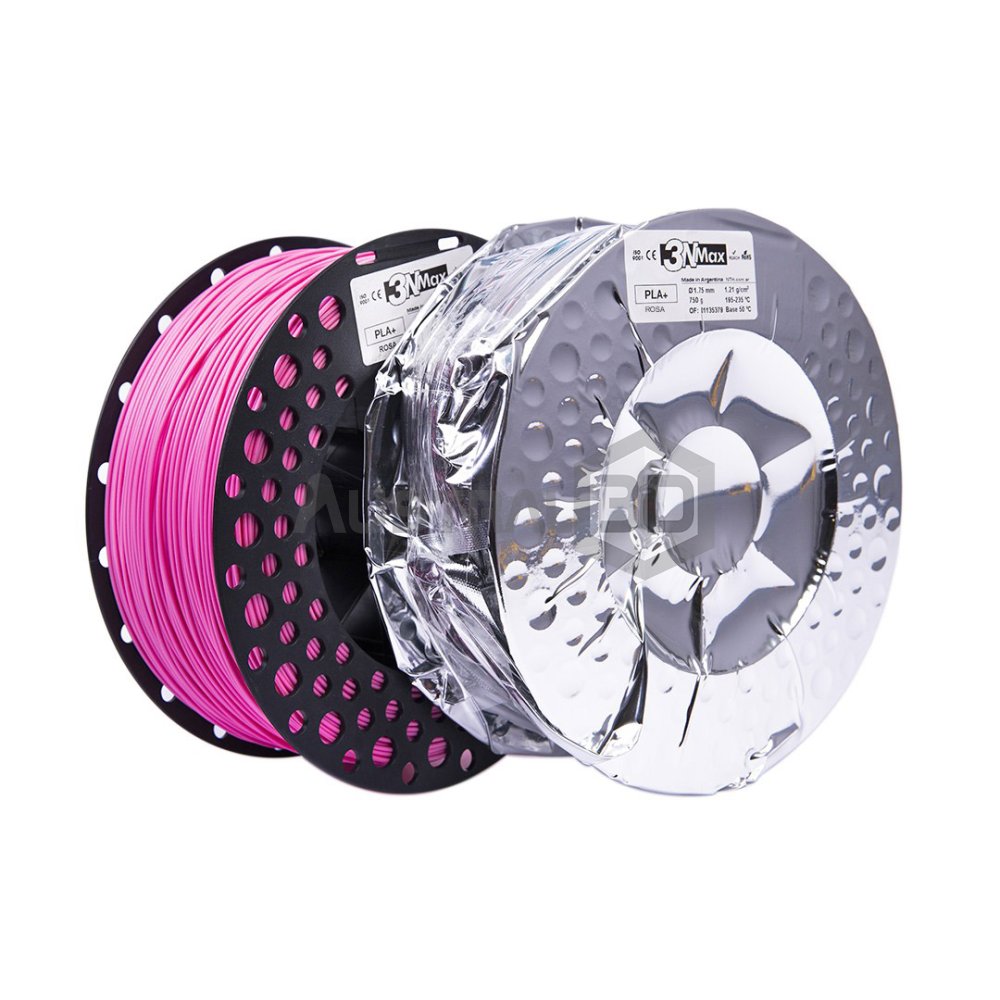 Filamento 3D PLA+ 1.75mm 3nMax SE 750g ROSA