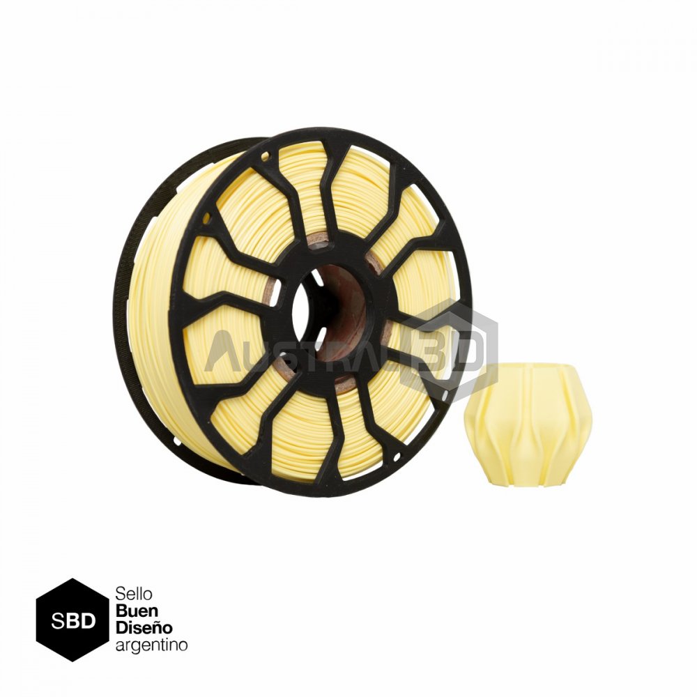 Filamento 3D ECOFILA LOCK PLA 1.75 Hellbot 1kg VAINILLA PASTEL