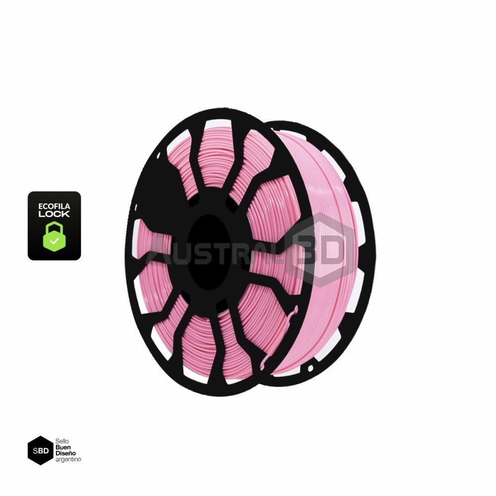 Filamento 3D ECOFILA LOCK PLA 1.75 Hellbot ROSA PASTEL