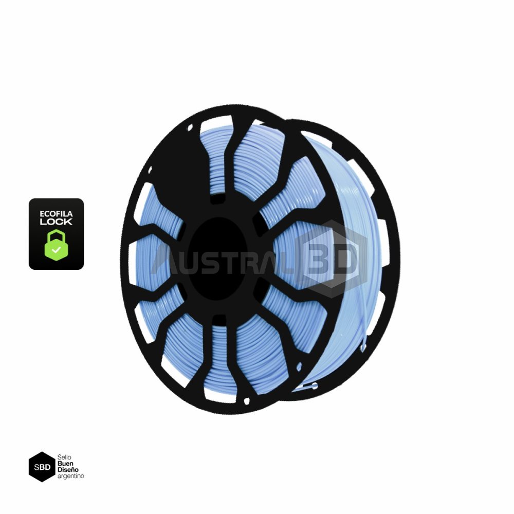 Filamento 3D ECOFILA LOCK PLA 1.75 Hellbot INDIGO PASTEL