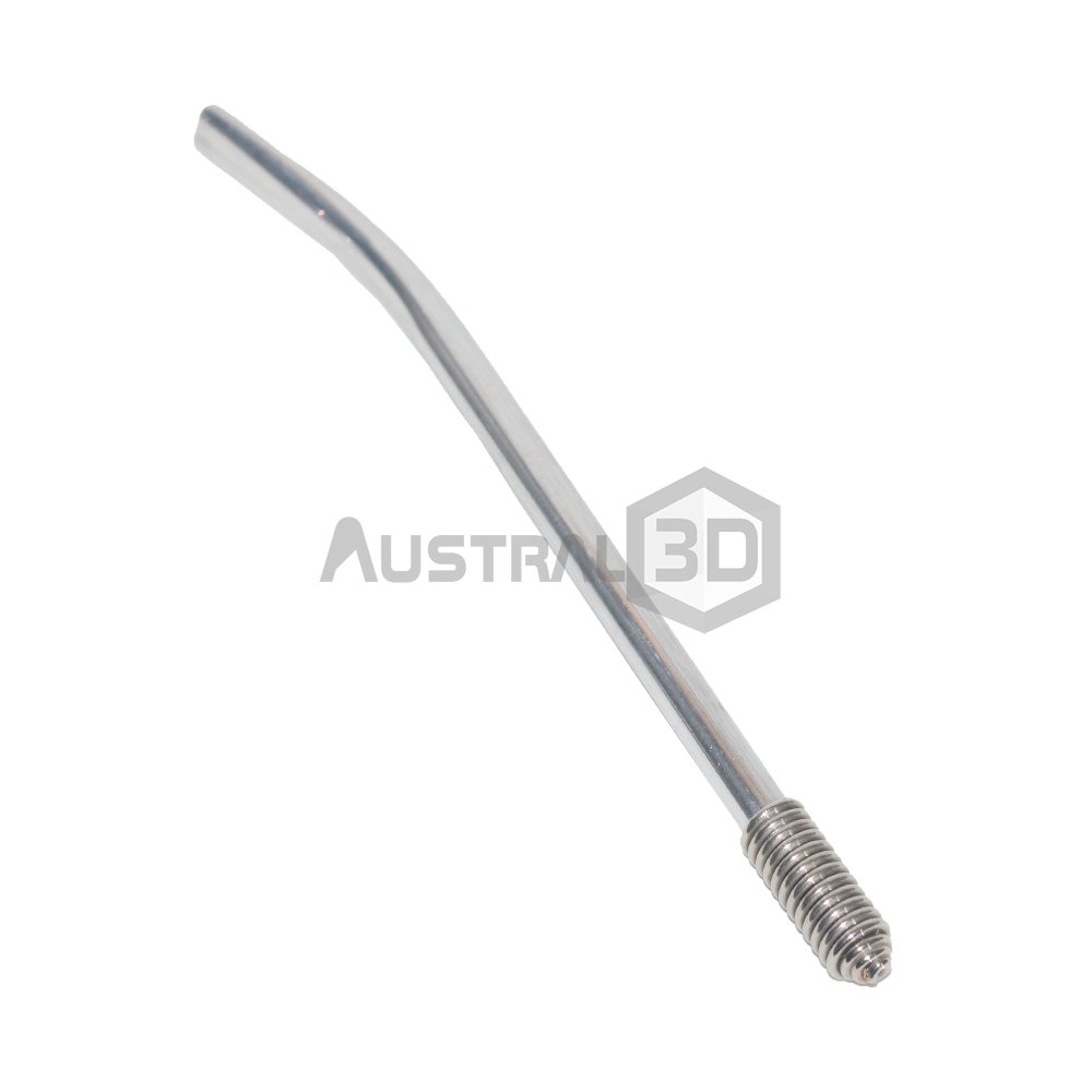 Bombilla aluminio pintado pulida